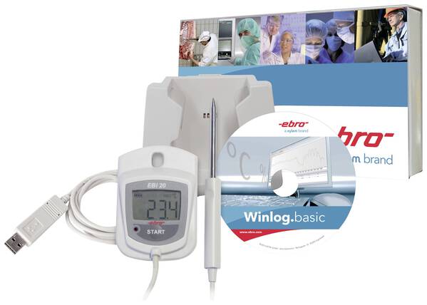 ebro 1601-0047-Z EBI 20-TE1-Set Temperatur-Datenlogger Messgröße Temperatur -30 bis 70 °C