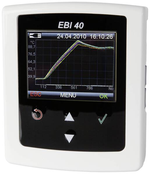 ebro 1340-6400 EBI 40 TC-01 Temperatur-Datenlogger kalibriert (ISO) Messgröße Temperatur -200 bis 1200 °C