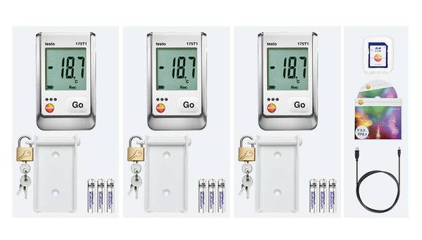 testo 0572 1750 175 T1 Set Temperatur-Datenlogger Messgröße Temperatur -35 bis +55 °C