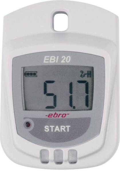 ebro 1601-0044-Z EBI 20-TH1 Multi-Datenlogger Messgröße Luftfeuchtigkeit, Temperatur -30 bis +70 °C 0 bis 100 % rF
