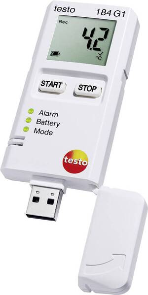 testo 0572 1846 184 G1 Multi-Datenlogger Messgröße Temperatur, Luftfeuchtigkeit, Vibration/Beschleunigung -20 bis +70 °