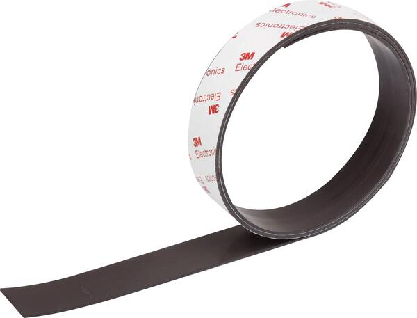TOOLCRAFT 92013c159 Magnetklebeband Anthrazit (L x B) 1 m x 25 mm 1 St.