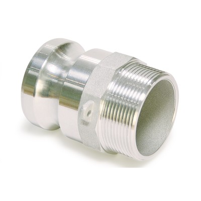 Kamlok Kupplung, Vaterteil Typ F Außengewinde, Aluminium, BD 16 bar, DN 1.1/2"