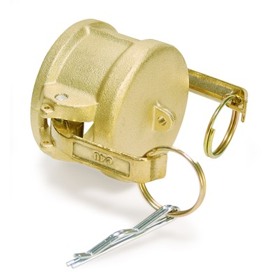 Kamlok Mutterteil Verschlusskappe Typ DC mit Ring und Clip, MS, NBR, DN 2.1/2"