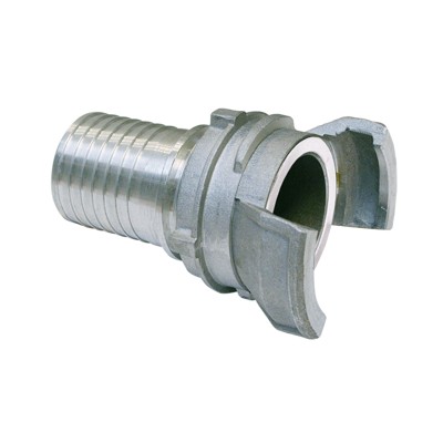 Guillemin Schlauchstutzen gerillt,Sicherungsbund,Verriegelung,Alu,NBR,DN 40mm