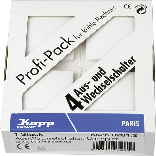 Kopp Einsatz Wechselschalter Paris Weiß 652602012 1 St.