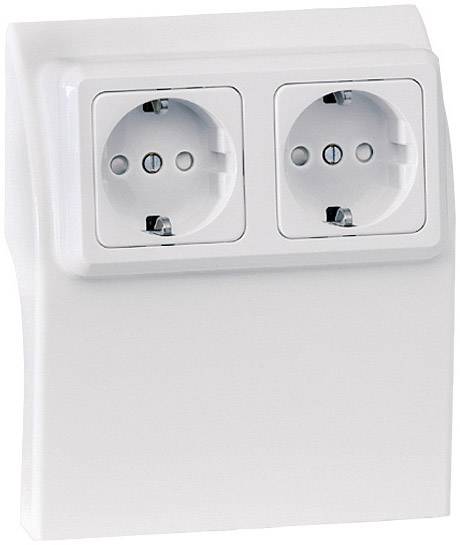 75584 Elektro-Sockelleistensystem Steckdosencontainer Weiß 1 St.