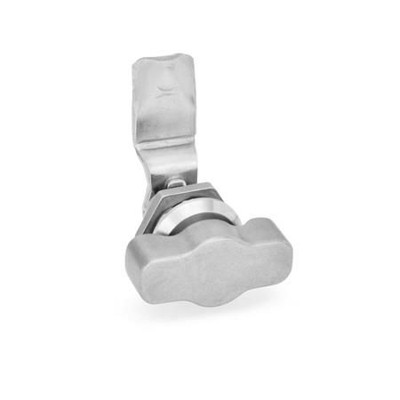Ganter Norm® - 115-KGN-6-NI Edelstahl-Verriegelungen, Betätigung mit Bedienelementen, nicht abschließbar