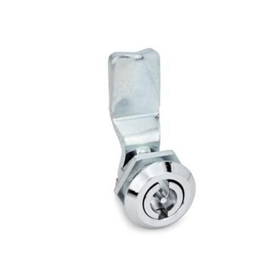 Ganter Norm® - 115-VDE-13 Verriegelungen, mit Steckschlüssel, Anschlagring verchromt
