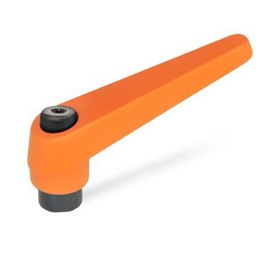 Ganter Norm® - 101-30-M16-OS Verstellbare Klemmhebel, Zink-Druckguss, Buchse Stahl