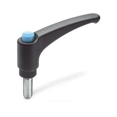 Ganter Norm® - 603-63-M6-30-DBL Verstellbare Klemmhebel, Kunststoff, Schraube Stahl
