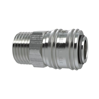 RIEGLER® - Schnellverschlusskupplung NW 7,2, Messing vernickelt, G 3/8" A