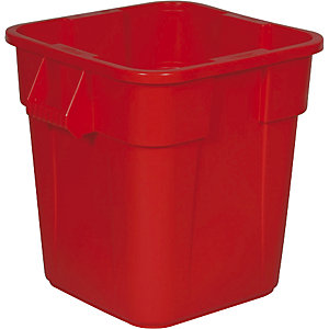 BRUTE® Mehrzweck-Behälter, quadratisch, Inhalt 106 l, LxBxH 550 x 550 x 580 mm, rot.