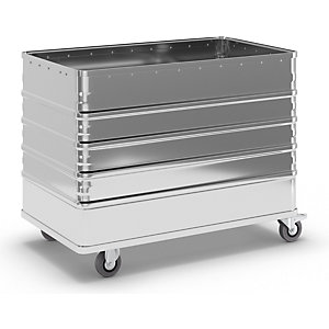 Alu-Kastenwagen, Vollwand, ohne Deckel, Volumen 322 l.