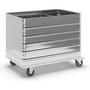 Alu-Kastenwagen, Vollwand, ohne Deckel, Volumen 415 l.