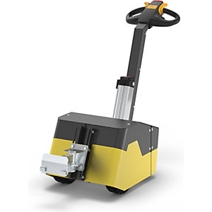 Elektroschlepper TAKKTOR T1000, Flexkupplung für Rollbehälter, Akku, Ladegerät.