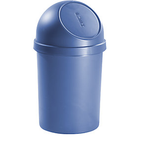 Push-Abfallbehälter, aus Polypropylen, blau, Volumen 45 l, VE 2 Stk.