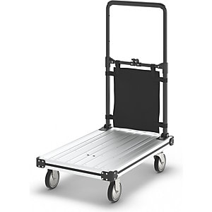 Alu-Plattformwagen SLIMLINE, komplett einklappbar, Tragfähigkeit 200 kg.
