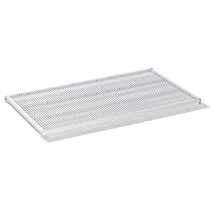 Etagenboden für Rollbehälter, mit Alu-Lochblechabdeckung, für Breite 1200 mm.