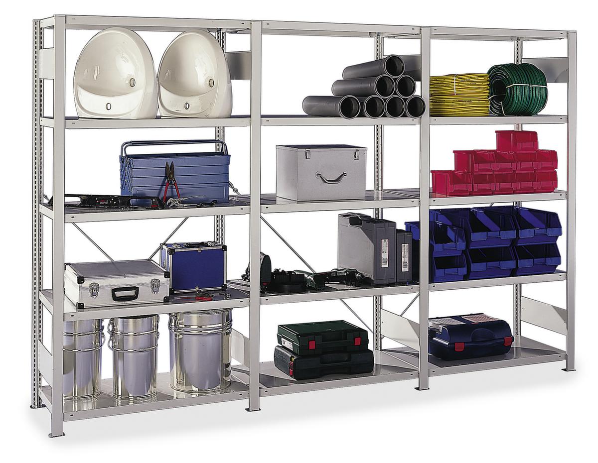 META System-Steckregal CLIP, Höhe x Breite x Tiefe 3000 x 1056 x 536 mm, 7 Böden
