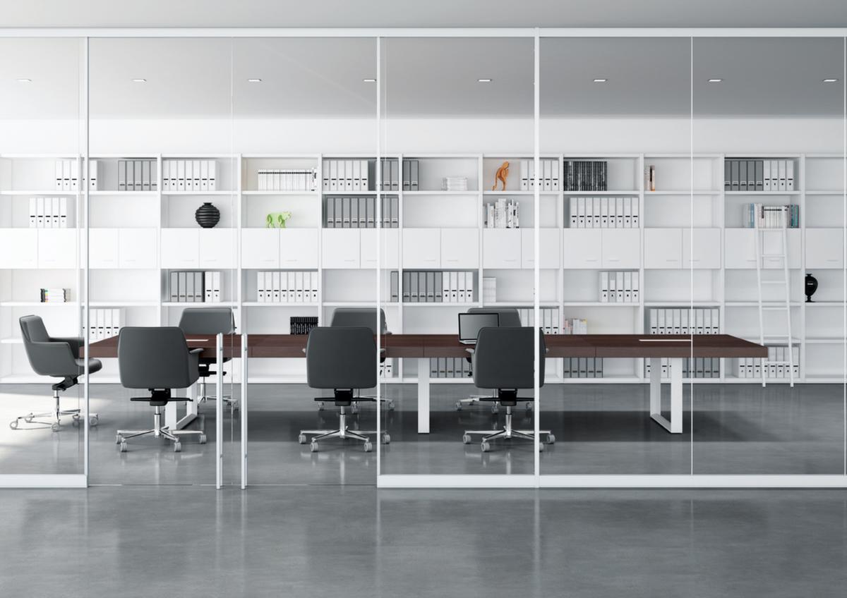 Quadrifoglio Konferenztisch T45, Breite x Tiefe 2800 x 1400 mm, Platte Ulme